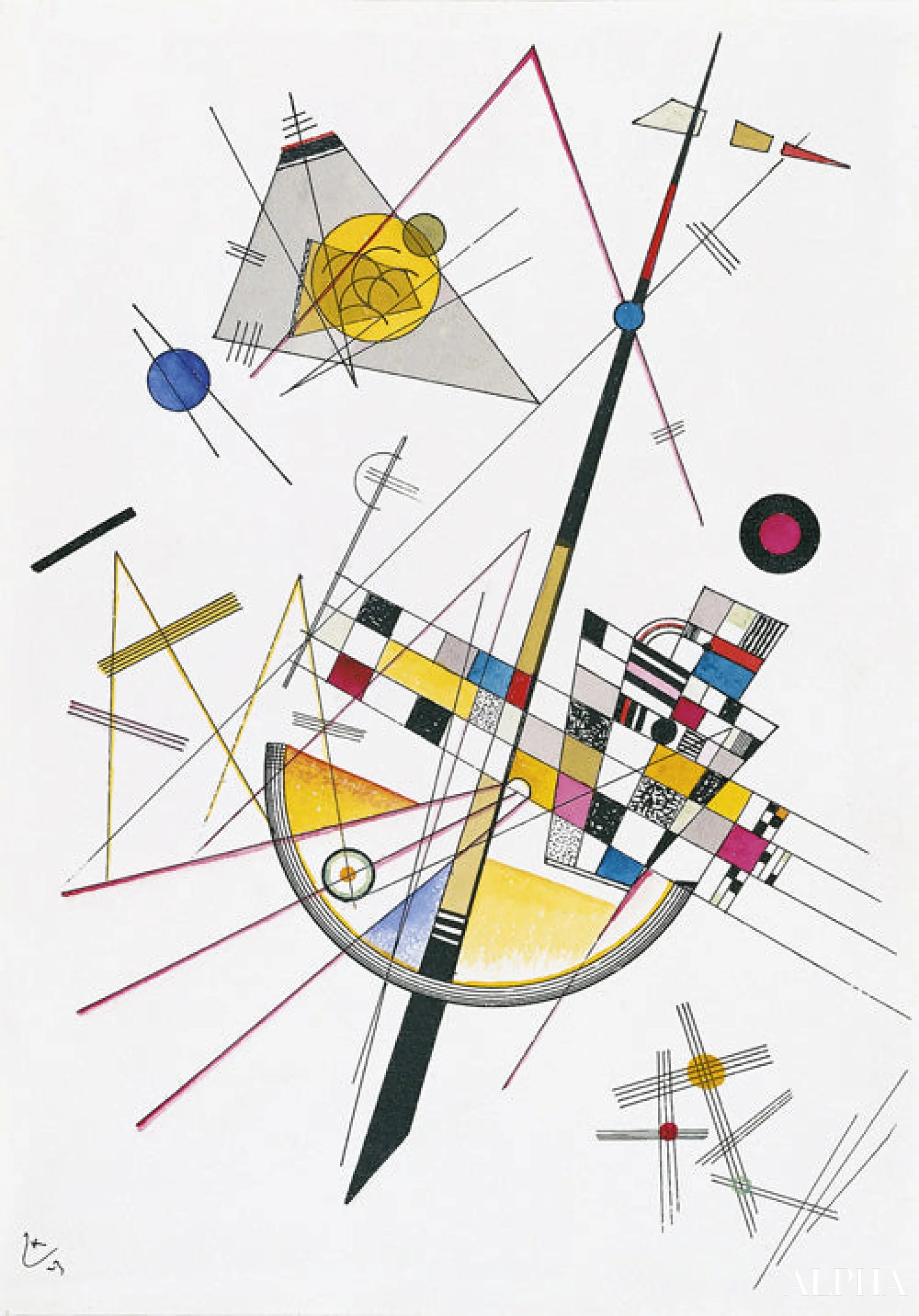 हल्का तनाव - Vassily Kandinsky - उच्च गुणवत्ता वाली चित्रकला और पेंटिंग की प्रतियां