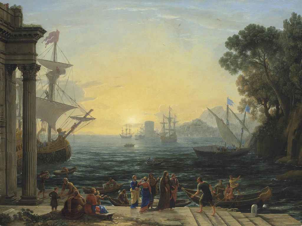 L’Embarquement de Sainte Paule à Ostie - Claude Lorrain - Alpha Reproduction