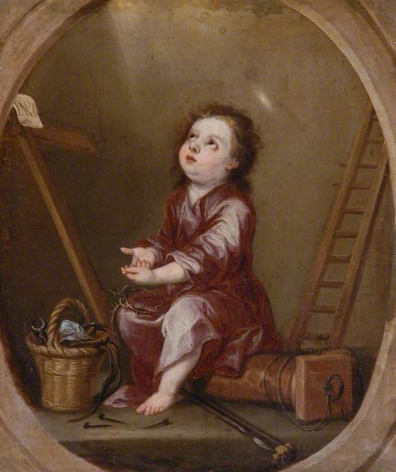 बच्चे यीशु कांटेदार ताज के साथ - अलोन्सो कैनो