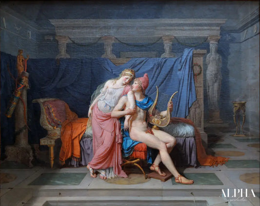 Les amours de Paris et d'Hélène - Jacques-Louis David - Reproductions de tableaux et peintures haut de gamme