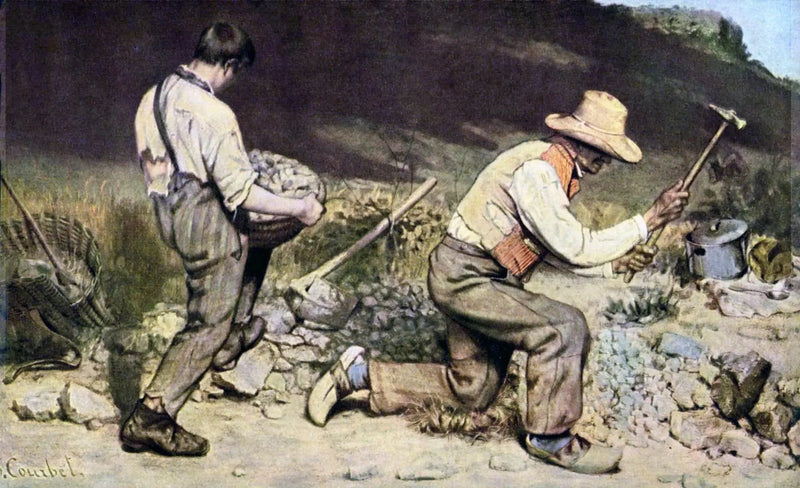 पत्थर तोड़ने वाले - Gustave Courbet