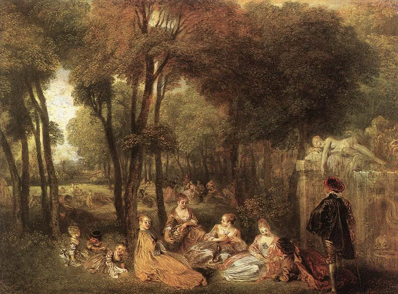 लेस शैंप्स-एलिसे - Antoine Watteau