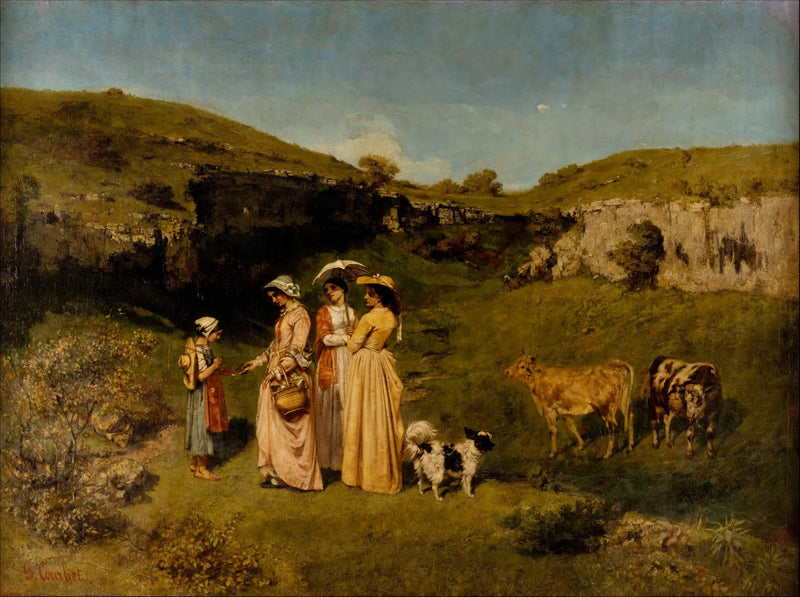 गाँव की लड़कियाँ - गस्टाव कोर्बेट