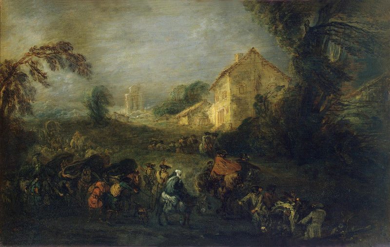 युद्ध की कठिनाइयाँ - Antoine Watteau