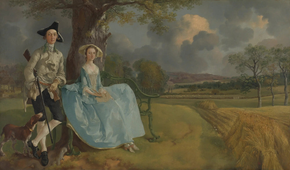 Les Époux Andrews - Thomas Gainsborough image 1 reproduction d’œuvre d’art à l’huile