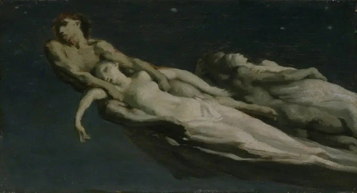 Les étoiles filantes - Jean-François Millet image 1 reproduction artisanale de tableau