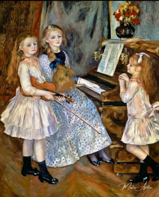 Les Filles de Catulle Mendes - Pierre-Auguste Renoir - Reproductions de tableaux et peintures haut de gamme