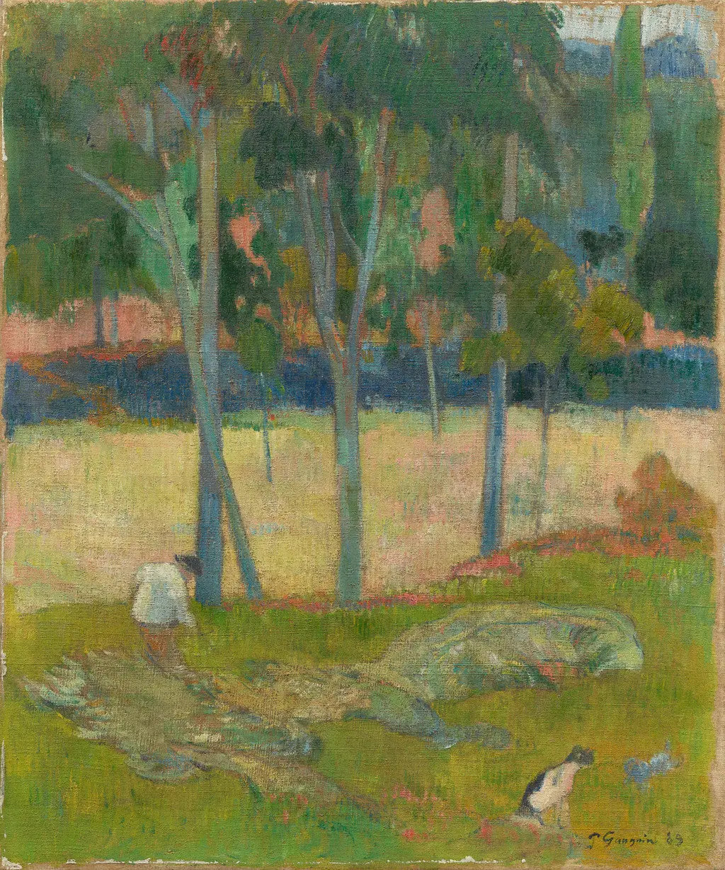 Reproduction du tableau « Les foins - Paul Gauguin » par Alpha Reproduction en peinture à l’huile