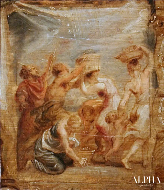 Les Israélites recueillent la manne - Peter Paul Rubens - Reproductions de tableaux et peintures haut de gamme