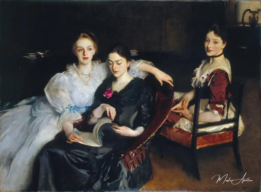 Les Mademoiselles Vickers - John Singer Sargent - Reproductions de tableaux et peintures haut de gamme