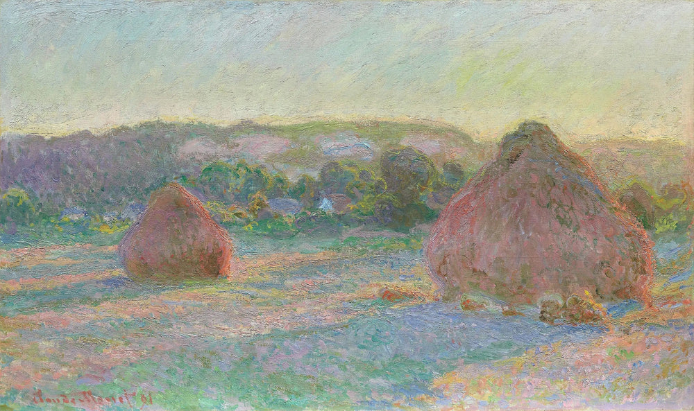 Les meules de blé (fin d'été) - Claude Monet image 1 tableau peint à l’huile sur toile