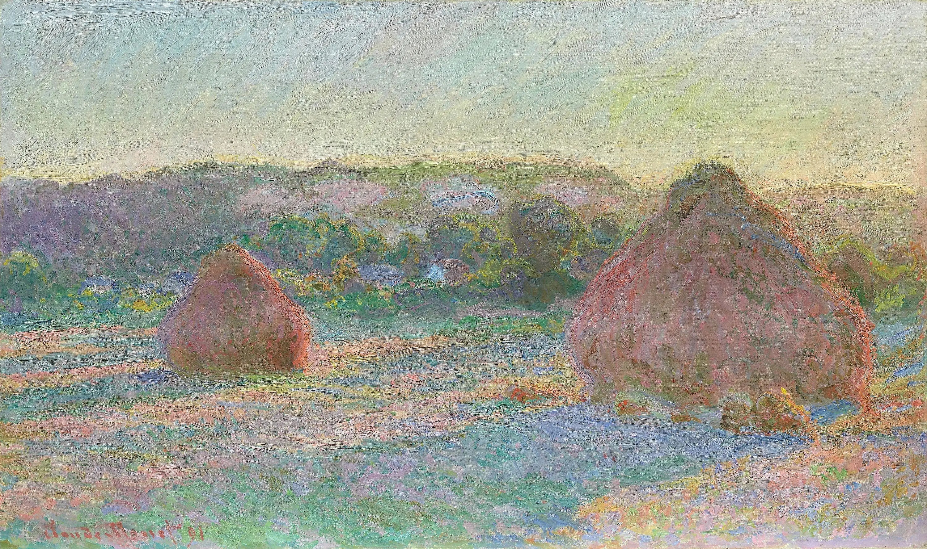 Reproduction du tableau « Les piles de blé (fin d'été) - Claude Monet » par Alpha Reproduction en peinture à l’huile