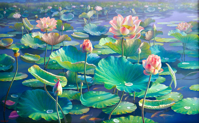 जल लिली II | 160 x 100 सेमी