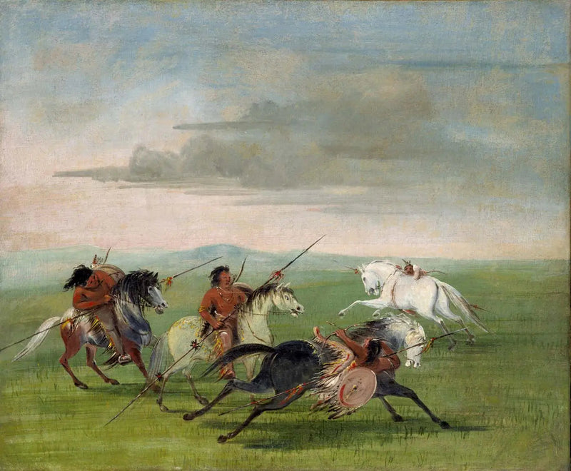 कमांचे की घुड़सवारी कौशल - जॉर्ज कैटलिन