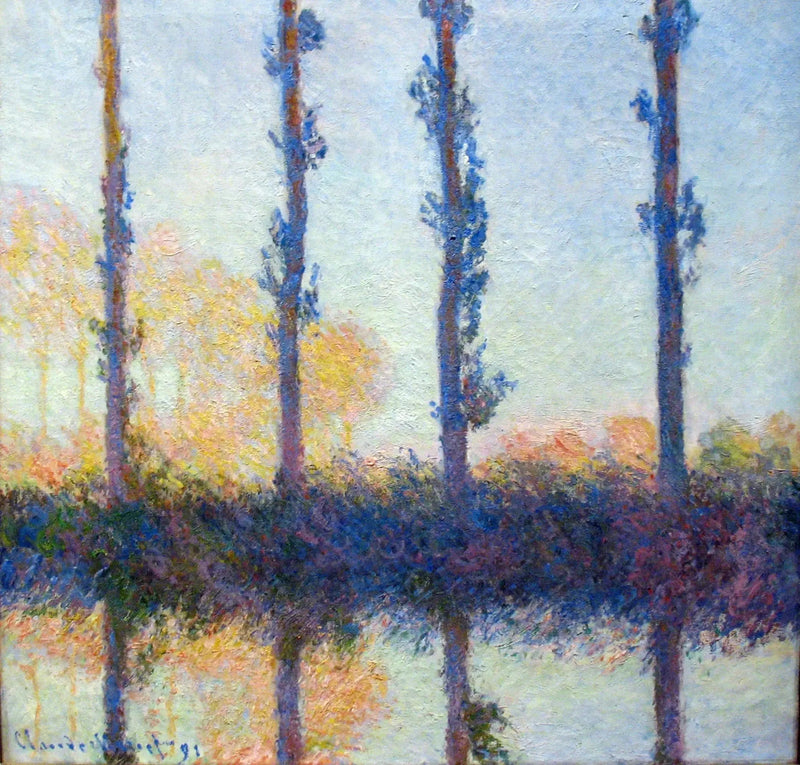 चार पेड़ - Claude Monet