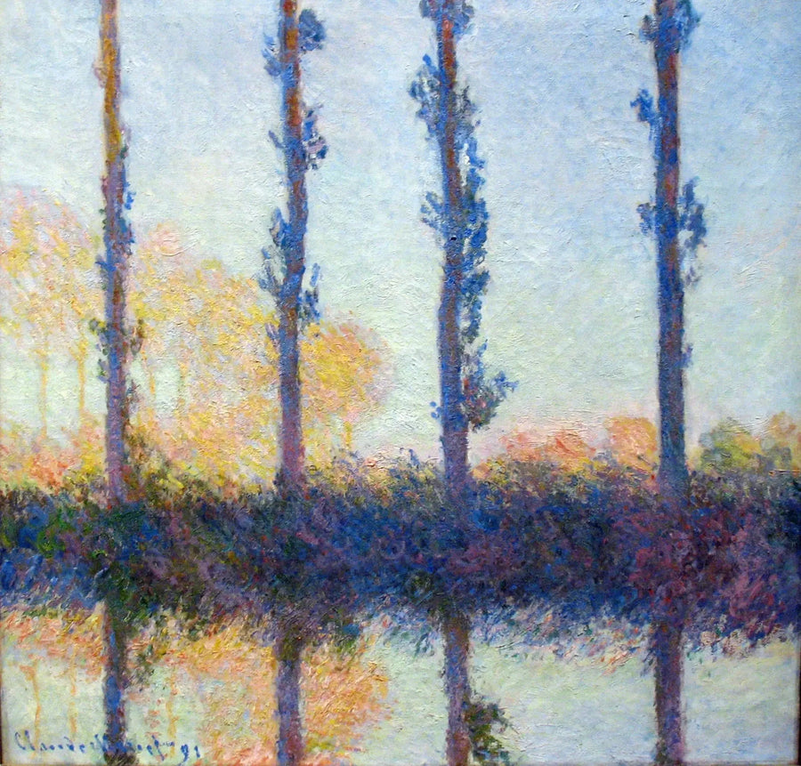 चार पेड़ - Claude Monet