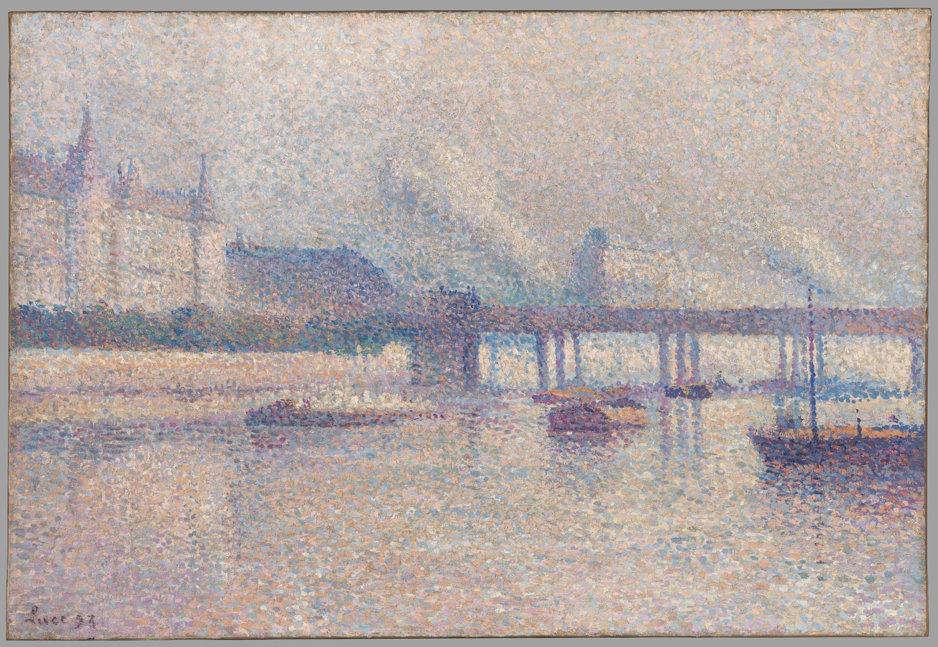 Les rives de la Seine à Paris - Maximilien Luce - Alpha Reproduction