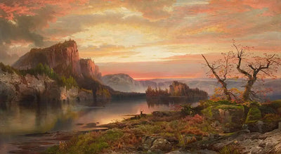 Les rives du lac Supérieur - Thomas Moran - Alpha Reproduction