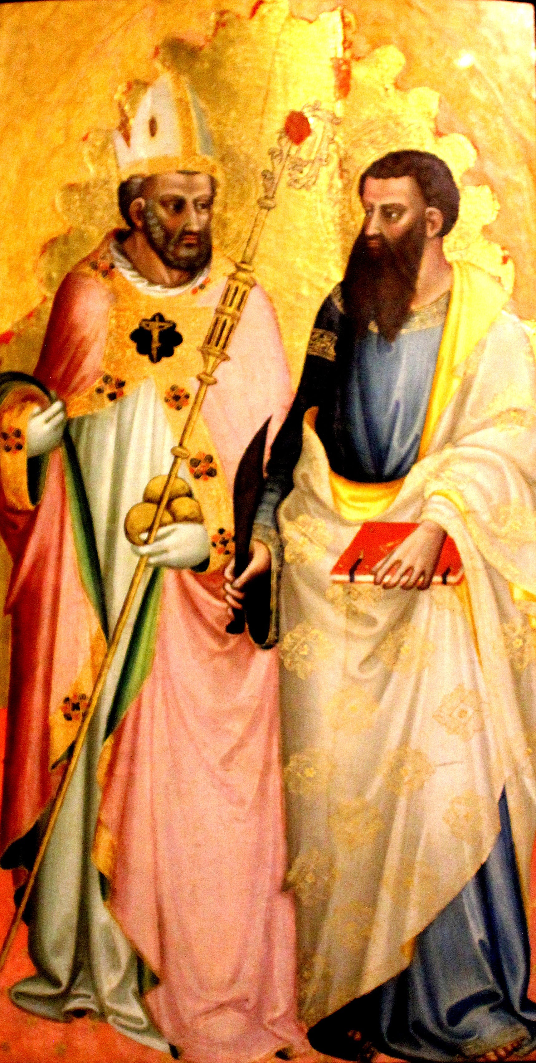 Les saints Nicolas et Barthélémy - Bicci di Lorenzo - Alpha Reproduction