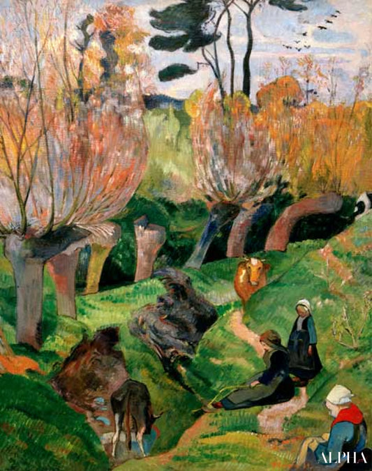 Les saules - Paul Gauguin - Reproductions de tableaux et peintures haut de gamme