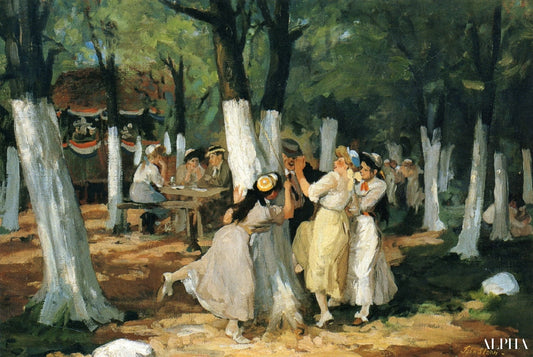 Les terrains de pique-nique - John Sloan - Reproductions de tableaux et peintures haut de gamme