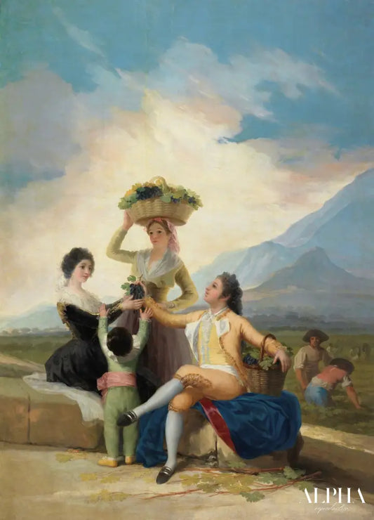 Les vendanges - Francisco de Goya - Reproductions de tableaux et peintures haut de gamme