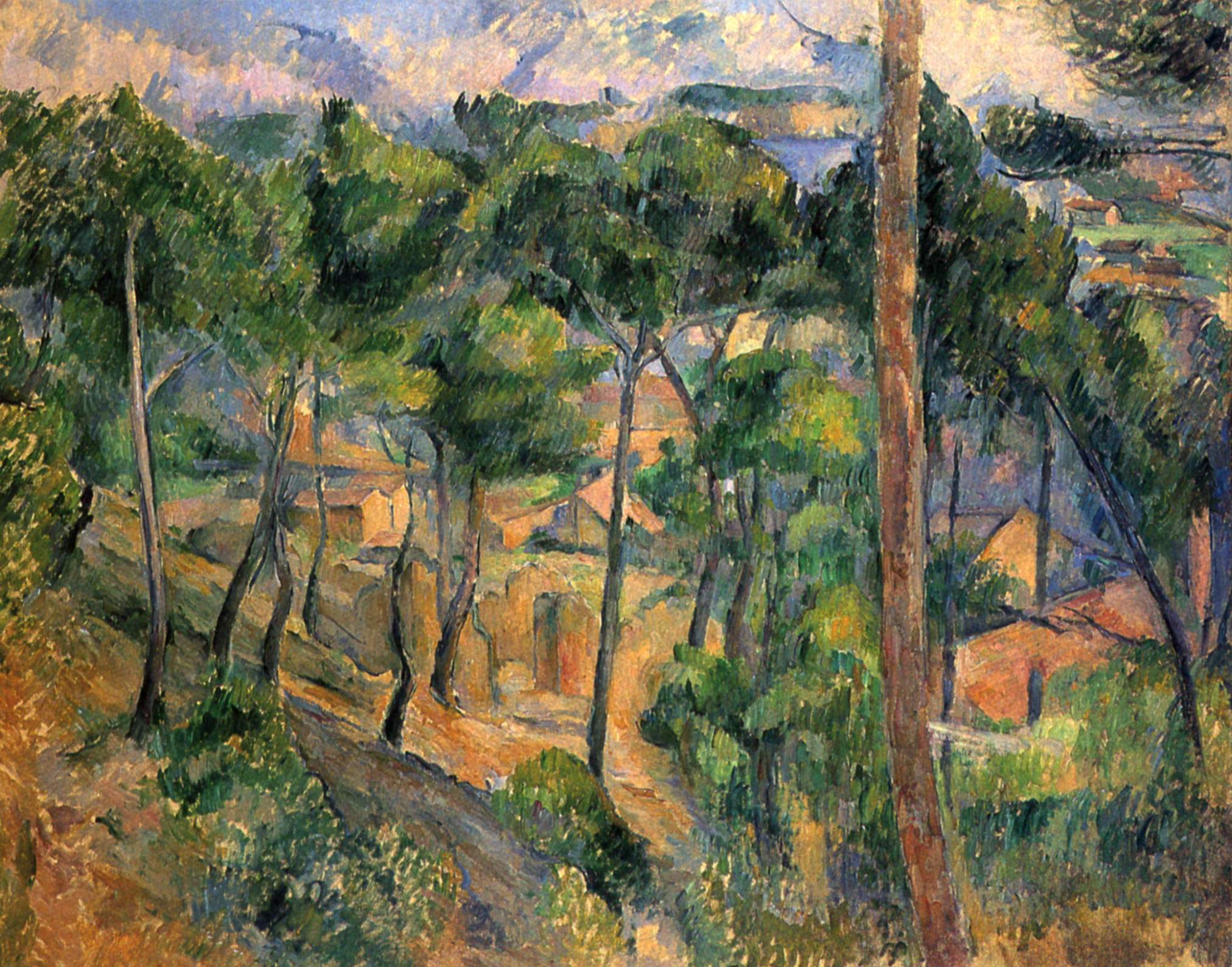 L’Estaque vu à travers les pins - Paul Cézanne - Alpha Reproduction