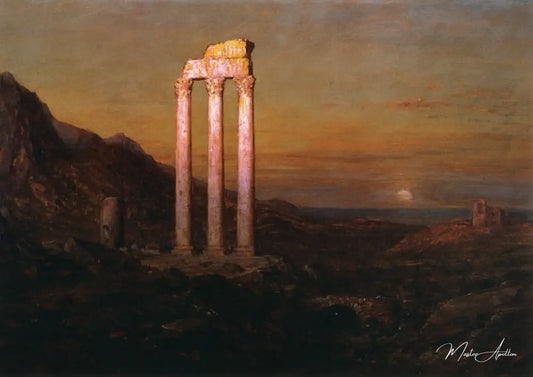 Lever de Lune - Frederic Edwin Church - Reproductions de tableaux et peintures haut de gamme