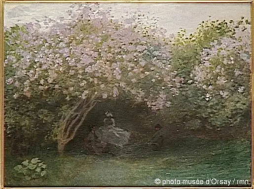 लिलास, ग्रे समय - Claude Monet