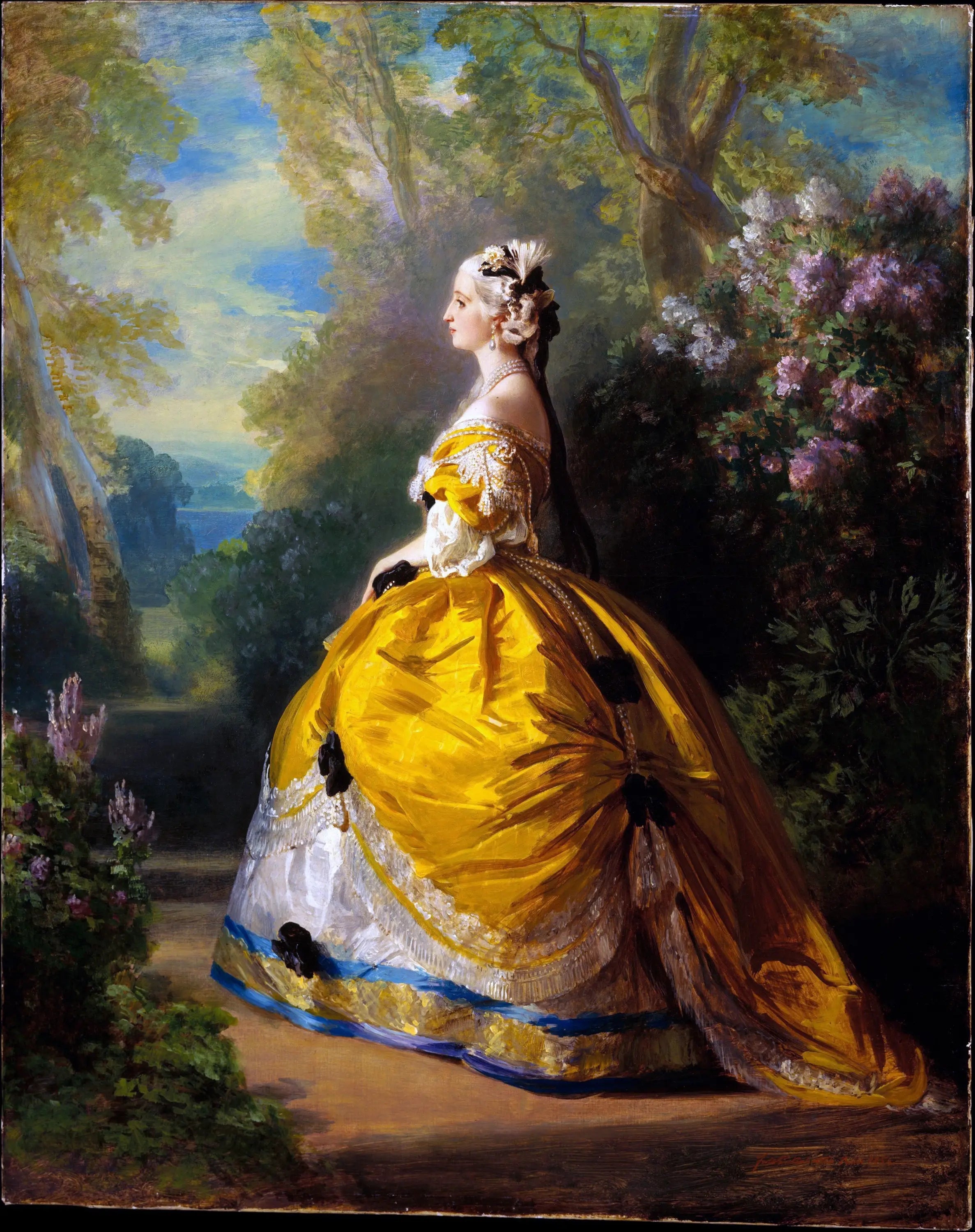L’impératrice Eugénie à la Marie-Antoinette - Franz Xaver Winterhalter - Alpha Reproduction
