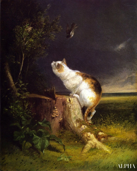 L'observateur d'oiseaux - William Holbrook Beard - Reproductions de tableaux et peintures haut de gamme