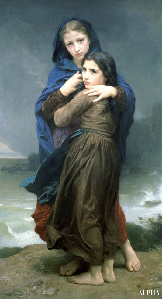 Loin de chez nous - William Bouguereau - Reproductions de tableaux et peintures haut de gamme