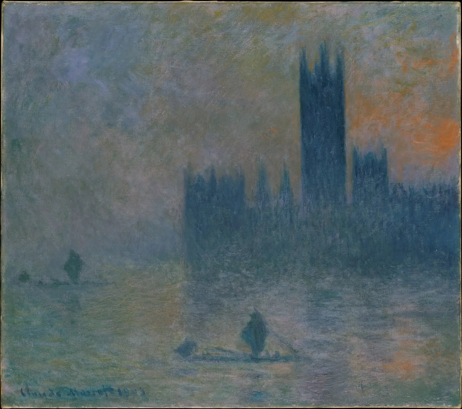 लंदन, संसद (धुंध का प्रभाव) - क्लॉड मोनेट