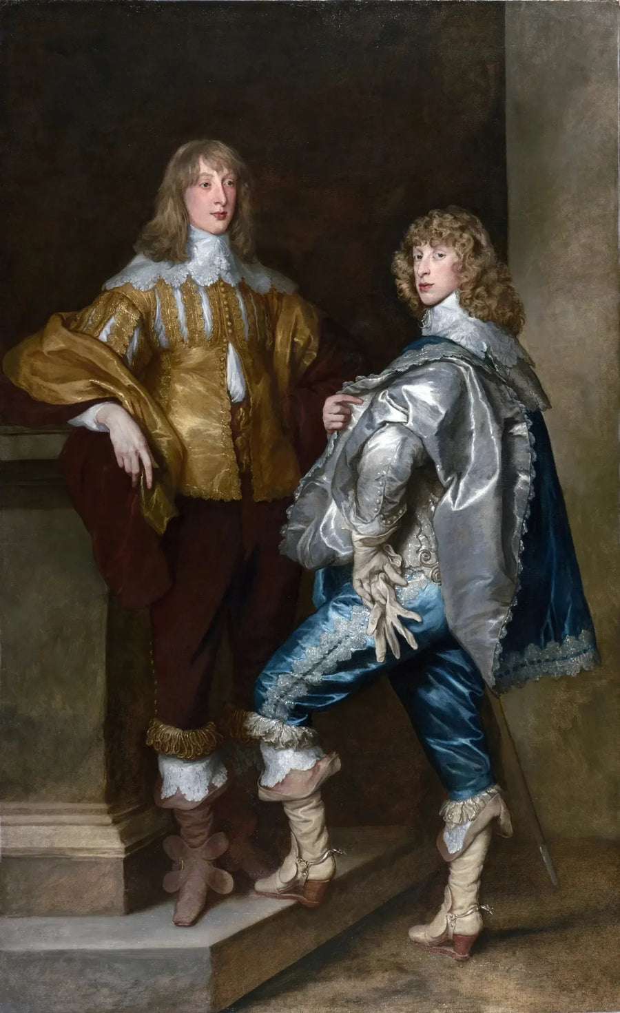लॉर्ड जॉन स्टुअर्ट और उनके भाई, लॉर्ड बर्नार्ड स्टुअर्ट - Antoine van Dyck