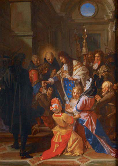 Louis XIV touchant les malades des écrouelles - Jean-Baptiste Jouvenet - Alpha Reproduction