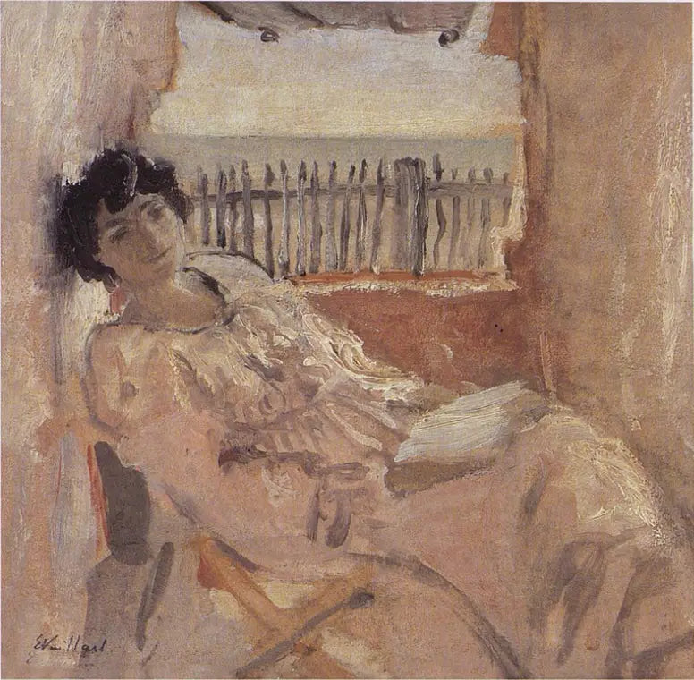 लूसी हेसेल rêvant, au bord de la mer - Édouard Vuillard