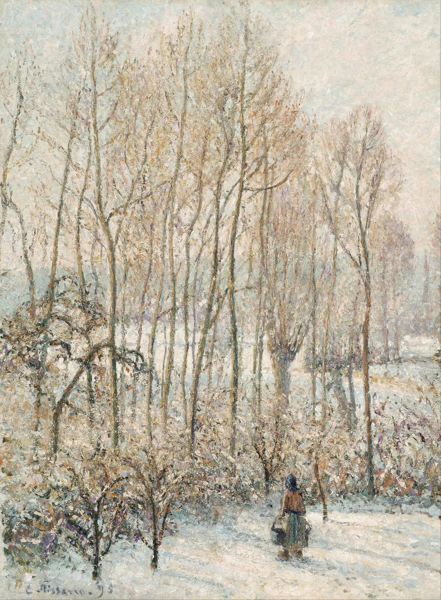 सुबह की रोशनी बर्फ पर, Éragny-sur-Epte - Camille Pissarro