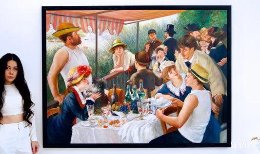 Luncheon of the Boating Party - Artémis Reproduction | 160 x 120 cm Reproductions de tableaux à la peinture à l’huile