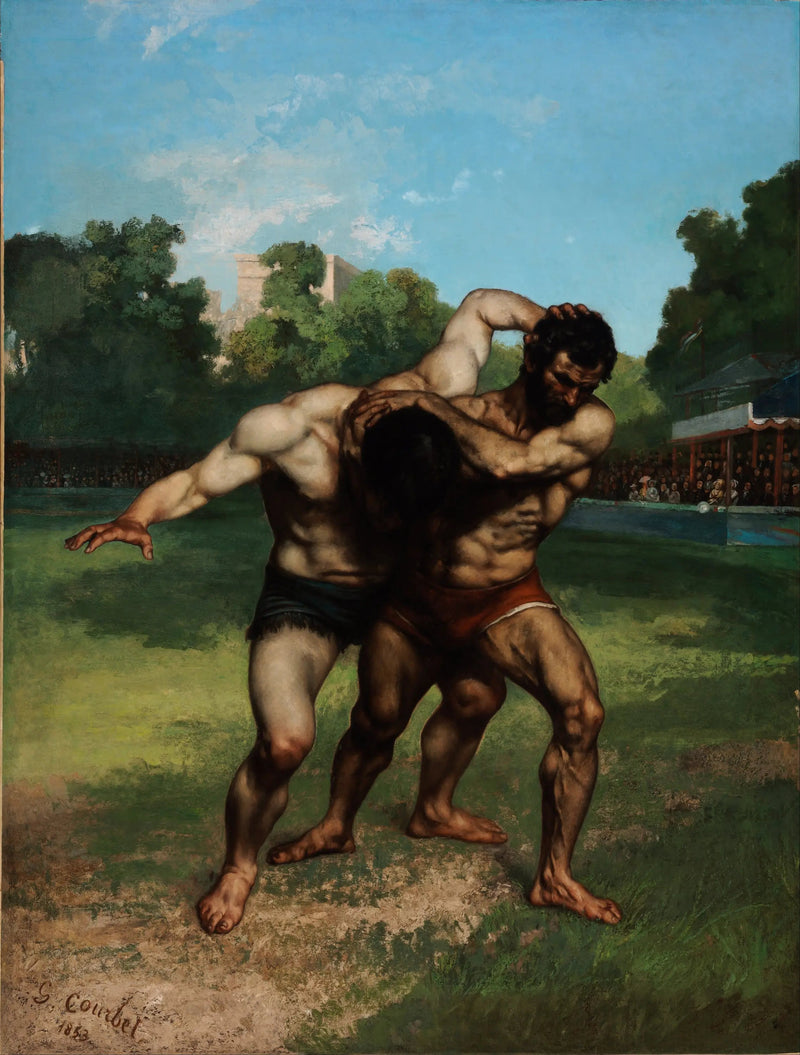 पहलवान - Gustave Courbet
