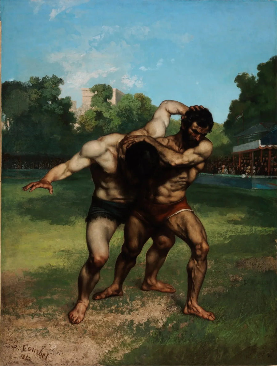 पहलवान - Gustave Courbet