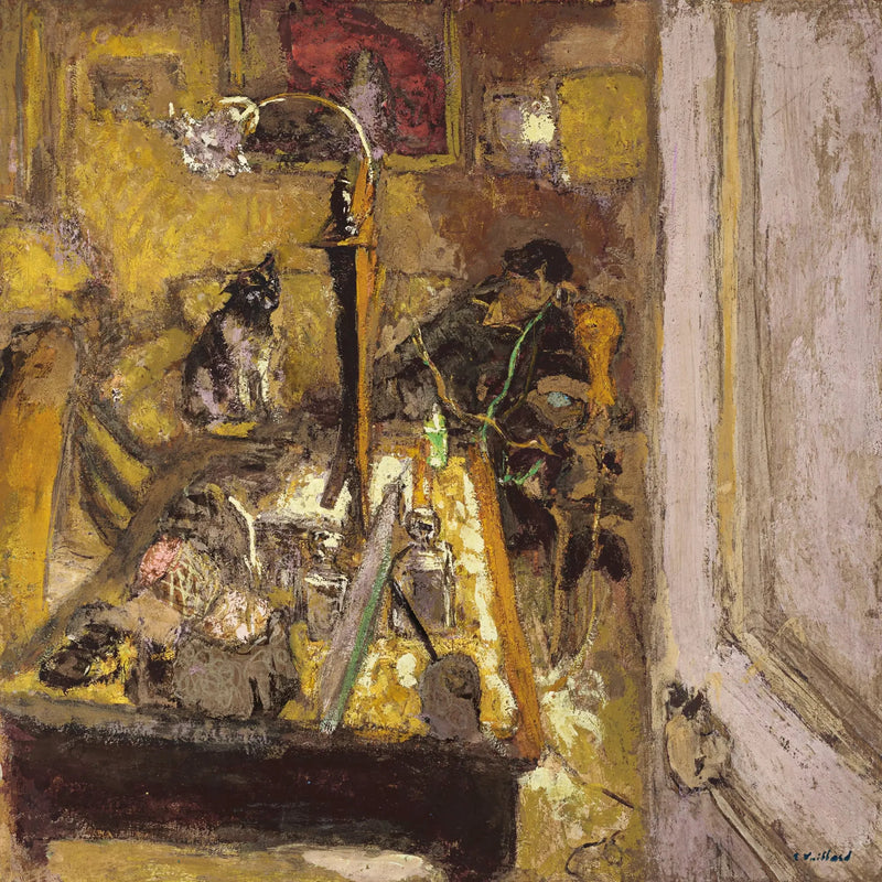 मैडम हेसेल अपने बूड्वार में टेलीफोन कर रही हैं - एडवर्ड वुइयार्ड