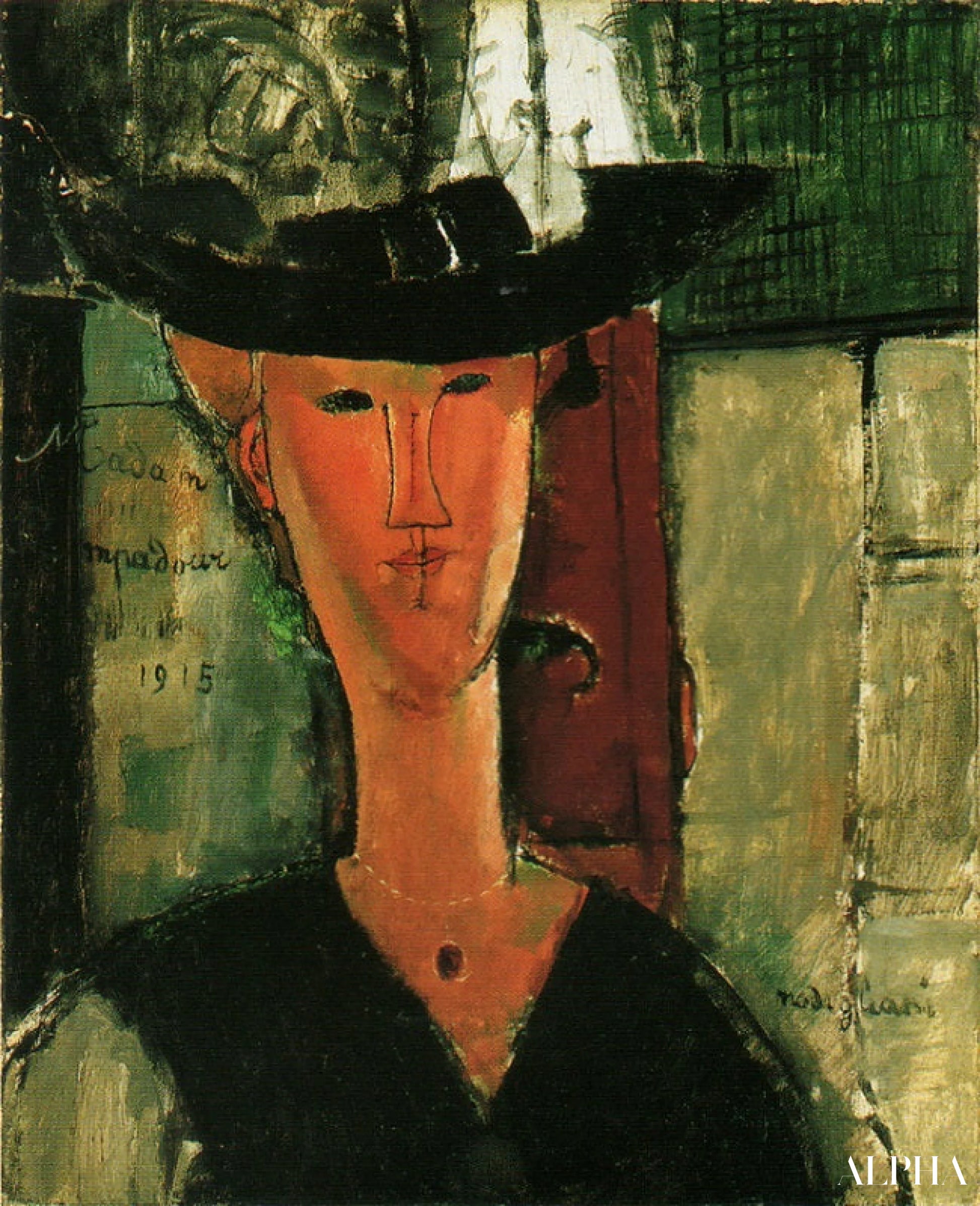 Madame Pompadour - Amedeo Modigliani - Reproductions de tableaux et peintures haut de gamme
