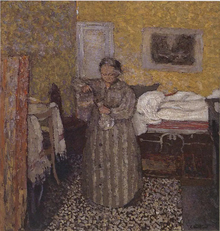 Madame Vuillard remplit une carafe - Édouard Vuillard - Alpha Reproduction