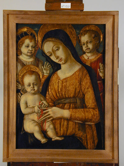 Madone avec un enfant avec des anges - Matteo di Giovanni - Alpha Reproduction