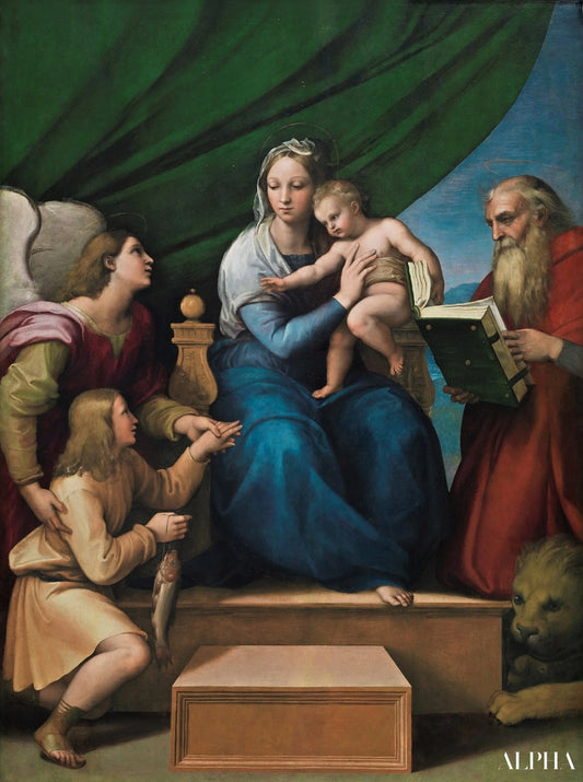 Madonne avec le poisson - Raphaël (peintre) - Reproductions de tableaux et peintures haut de gamme