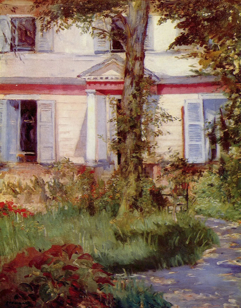 रूयिल में घर - Édouard Manet