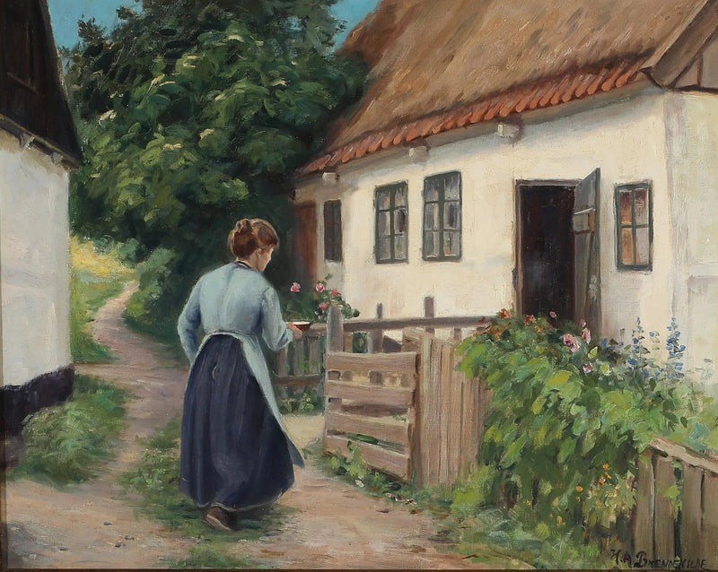 लिले Næstved में फैशन डिज़ाइनर का घर। - H. A. Brendekilde