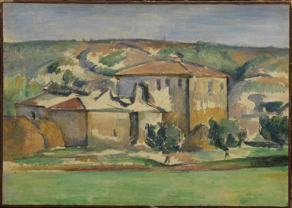 Maisons Provençales, Encagnane - Paul Cézanne image 1 reproduction artisanale de tableau