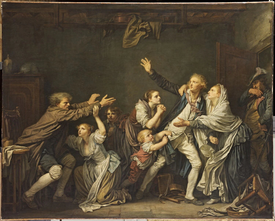 La Malédiction paternelle. Le Fils ingrat - Jean-Baptiste Greuze