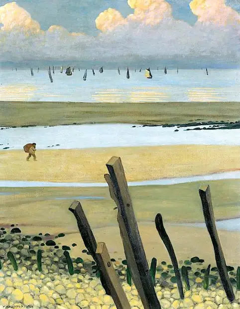 Marée basse à Villerville - Félix Vallotton - Alpha Reproduction